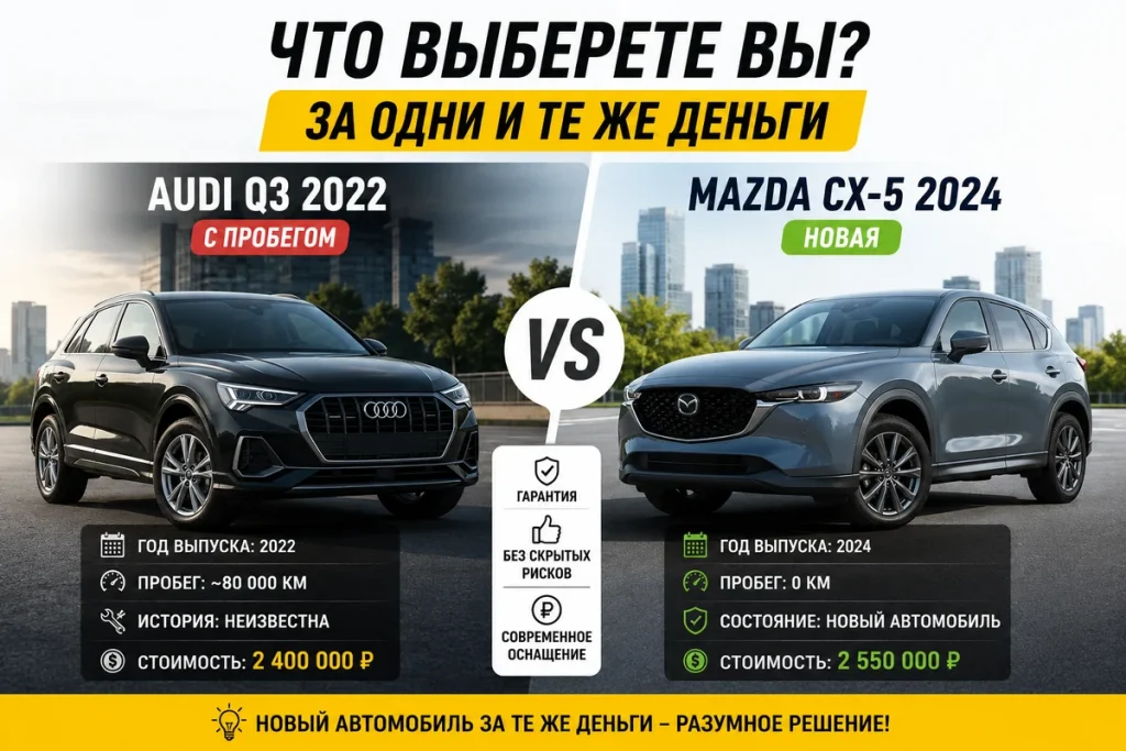 Премиум с пробегом или новый кроссовер: честная математика!