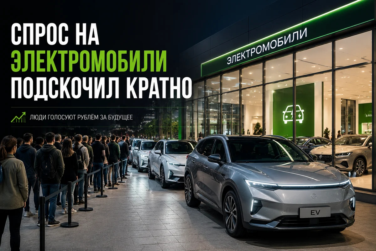 Дефицит бензина взвинтил спрос на электромобили. Разбираем цифры.